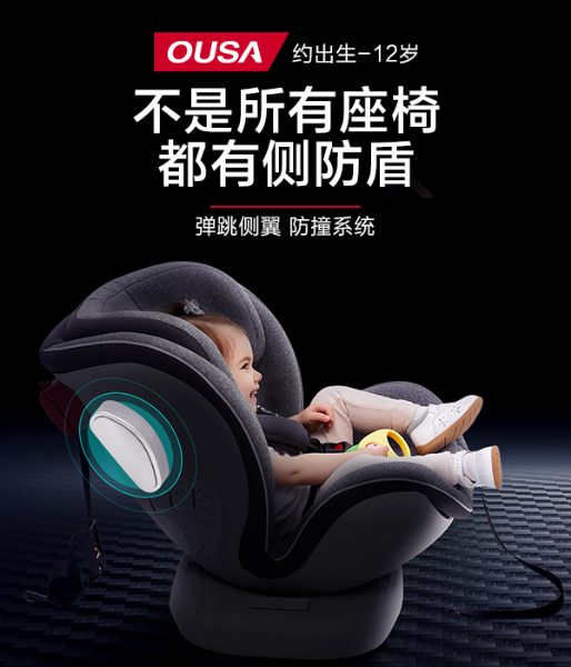 不是所有座椅都有侧防盾